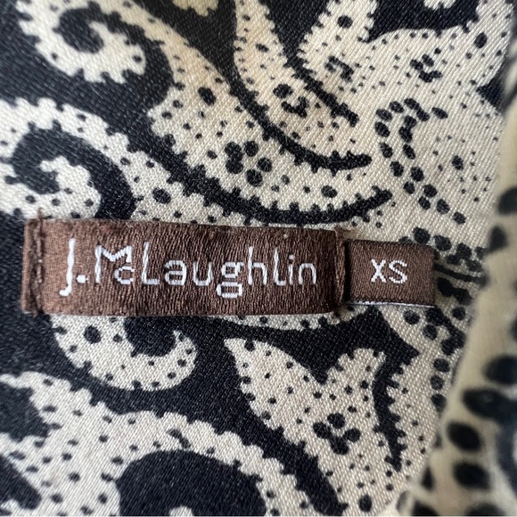 J. McLaughlin Elegant Black and White Patterned Dress - Picture 2 of 6